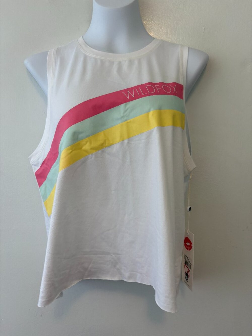 Wildfox Stripe Crop Tank Womens Large